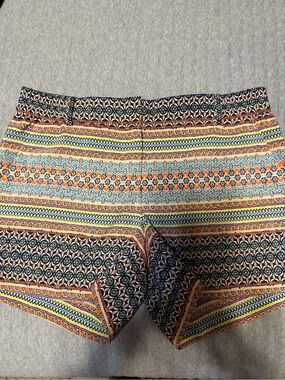 The Limited Printed Elastic-Waist Shorts - Navy, Orange & Cream